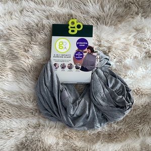 NEW- GO By Goldbug 5-in-1 Multi Use Cover And Nursing Scarf - Gray